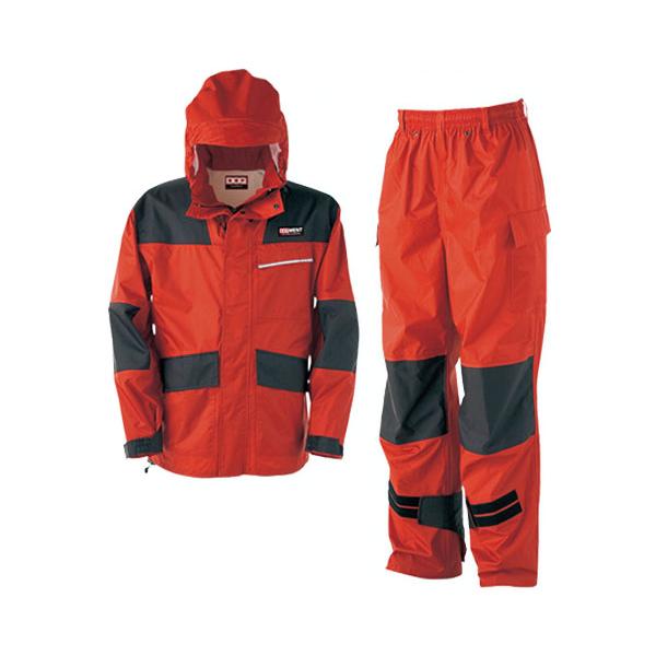 カジメイク 仕事合羽 オーロラレッド 4L KM001814L 保護具 作業服 雨具(代引不可)【送料無料】 仕事合羽 オーロラレッド 4Lサイズ ※取寄品 カジメイク KM-001-81-4L