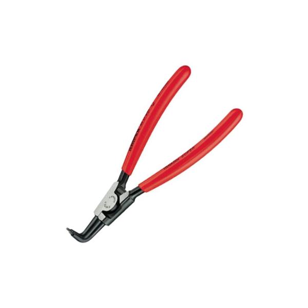 軸用スナップリングプライヤー 125mm 曲 チップ径0.8mm KNIPEX