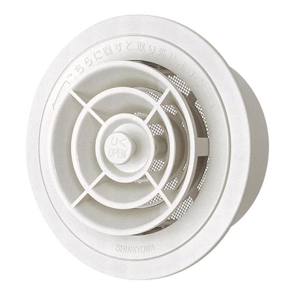 丸型レジスター（換気・クーラーキャップ兼用） 取寄品 神栄ホームクリエイト SRM-100NC