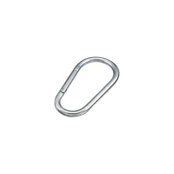 【値下げ】カラビナ 水本機械製作所 ステンレス(環付き) 100個 ステンレス プチカラビナ(ハズレ止め付) 水本機械製作所 O型
