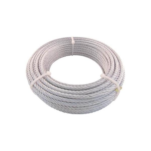 JIS規格品メッキ付ワイヤロープ (6×24)φ9mm×30m※取寄せ品 トラスコ JWM-9S30