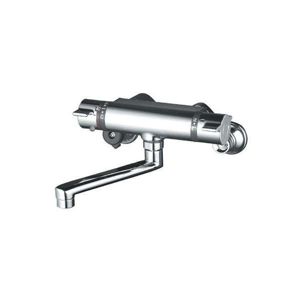 サーモスタット式混合栓 ※取寄品 KVK KM800T : 大工道具・金物の