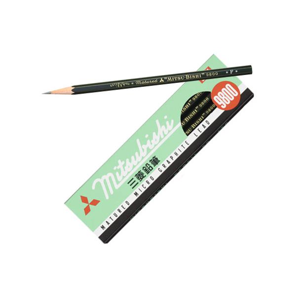 マークシート用鉛筆 9800 F 【12本セット(1ダース)】 取寄品 三菱鉛筆