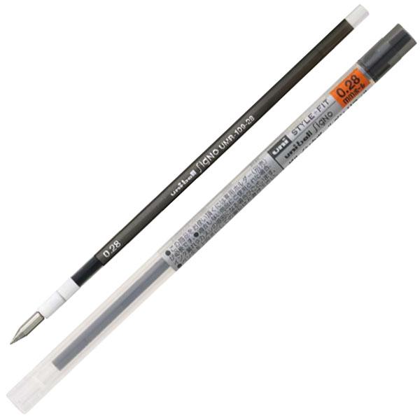 ゲルインクボールペン リフィル 0.28mm ブラック 【10本セット】 取寄品 三菱鉛筆 UMR10928.24