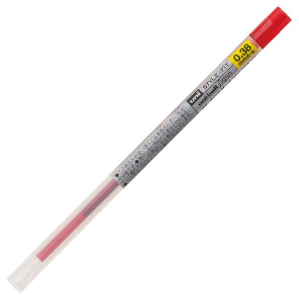 ゲルインクボールペン リフィル 0.38mm レッド 【10本セット】 取寄品 三菱鉛筆 UMR10938.15