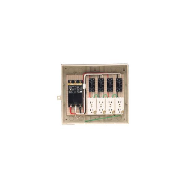 屋外電力用仮設ボックス(漏電しゃ断器・分岐ブレーカ 屋外電力用仮設ボックス(漏電しゃ断器・分岐ブレーカ