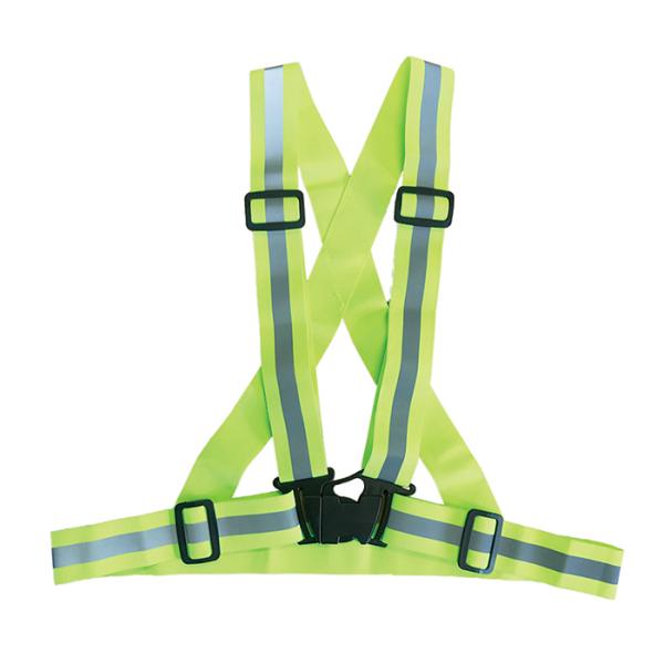 伸縮タスキ型ベスト 蛍光イエロー 取寄品 ミズケイ 5941191