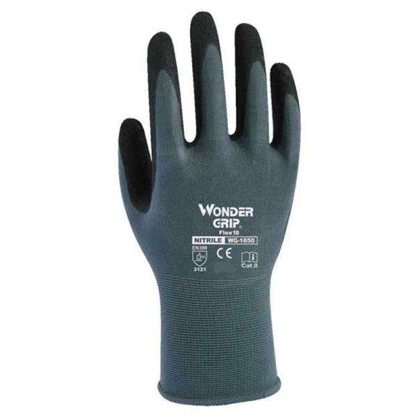 WONDER GRIP ニトリルコーティング手袋 フレックス18 スチール(Lサイズ