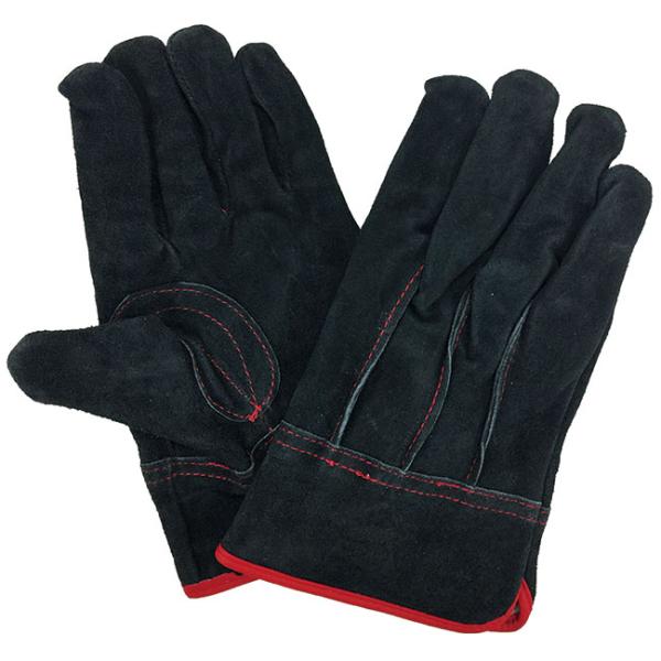 影虎 内綿牛床革 背縫い 作業手袋(Mサイズ) 取寄品 ユニワールド KS477