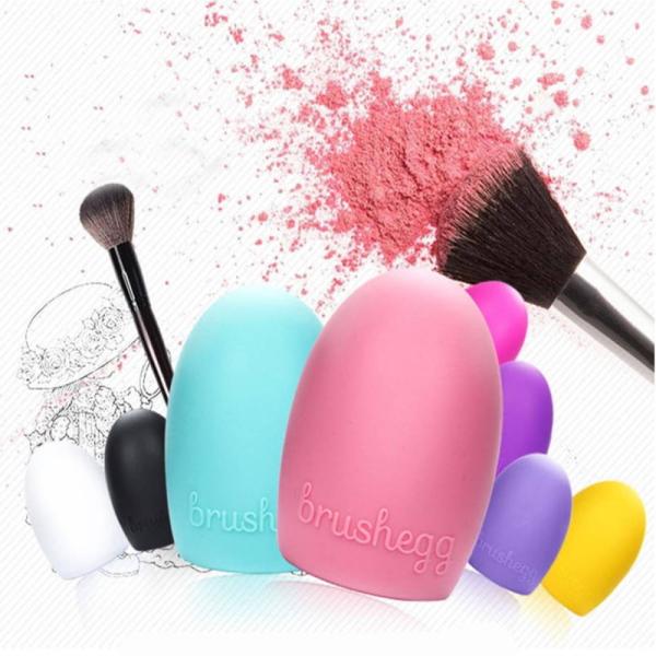 化粧ブラシクリーナー シリコン洗濯板 メイクブラシクリーナー 洗浄ブラシ ピンクシリコン★Brushegg★Makeup Brush Cleaners メイクブラシ清掃ブラシ メイクツール 面倒くさがりやの救世主「シリコン洗濯板」メイクブラ...