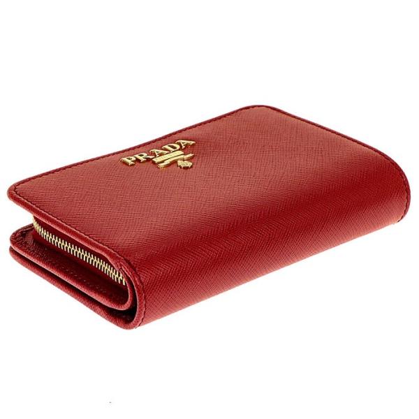 プラダ 折りたたみ財布 折りたたみ財布 財布 レディース レディース レッド Prada 並行輸入品 1ml225s Me Fuo エリアオンライン