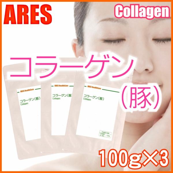 コラーゲン（豚）　100g　3個セット【メール便（ゆうパケット）配送商品(代金引換・日時指定不可)】