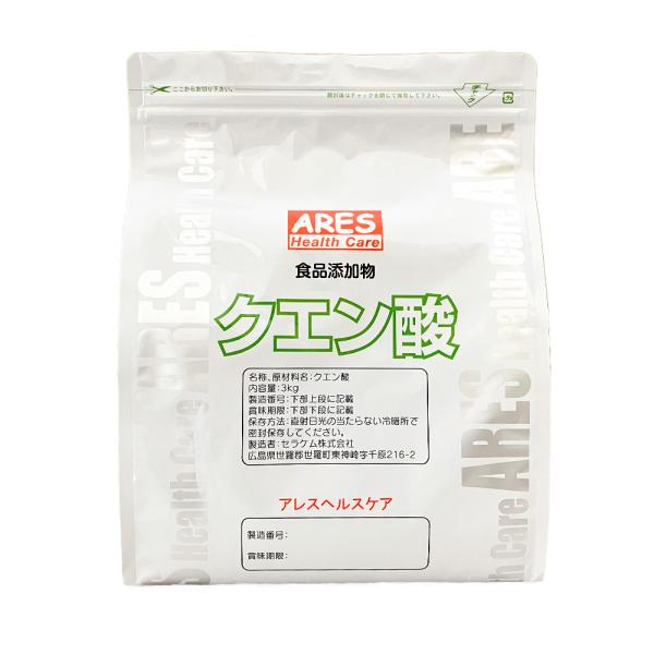 クエン酸　3kg　計量スプーン付き 食品添加物 ナチュラルクリーニング クエン酸洗浄 粉末