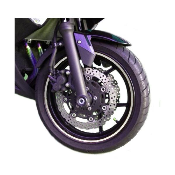 な Areyss】ホイールリムステッカー 17インチ／18インチ両用タイプ （銀