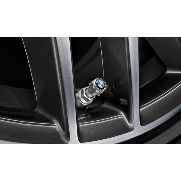 BMW純正部品（US限定） BMW バルブキャップ BMW ロゴ（アルミ） 36122447401