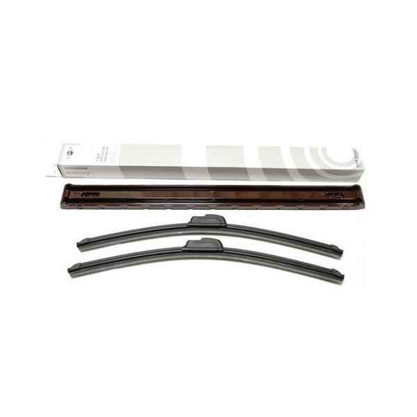 BMW MINI純正部品（ドイツ直輸入） R50/R52/R53/R55/R56/R57 フラットワイパーブレードセット MINIロゴ付 61612458350