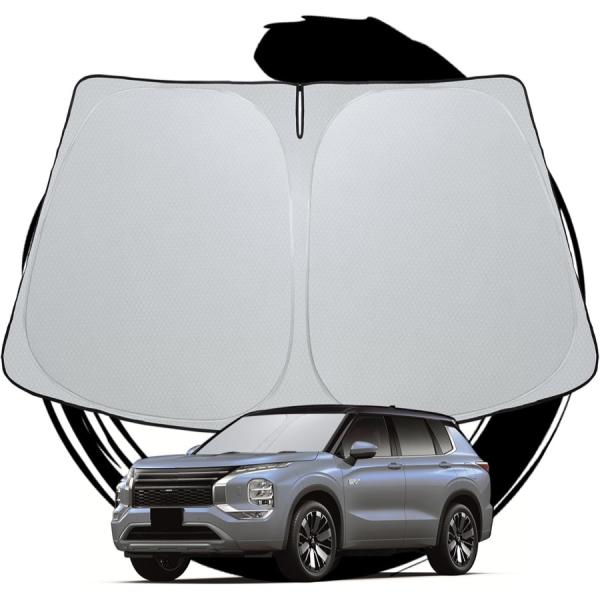 互換品 三菱 アウトランダーPHEV GN0W 2025年9月以降 フロントサンシェード 車種専用 遮光 断熱 UVカット 車中泊