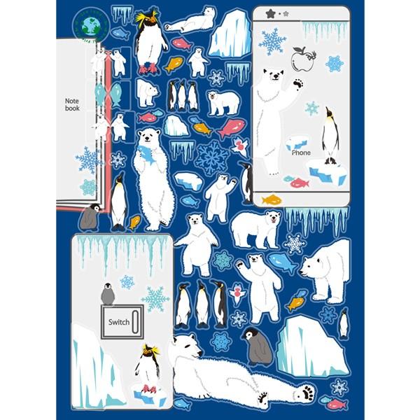 アニマルステッカー アイスランド シロクマ ペンギン 動物 デコ シール スマホカバー 手帳 サイズ かなる ありしろ雑貨店yahoo 店 通販 Yahoo ショッピング