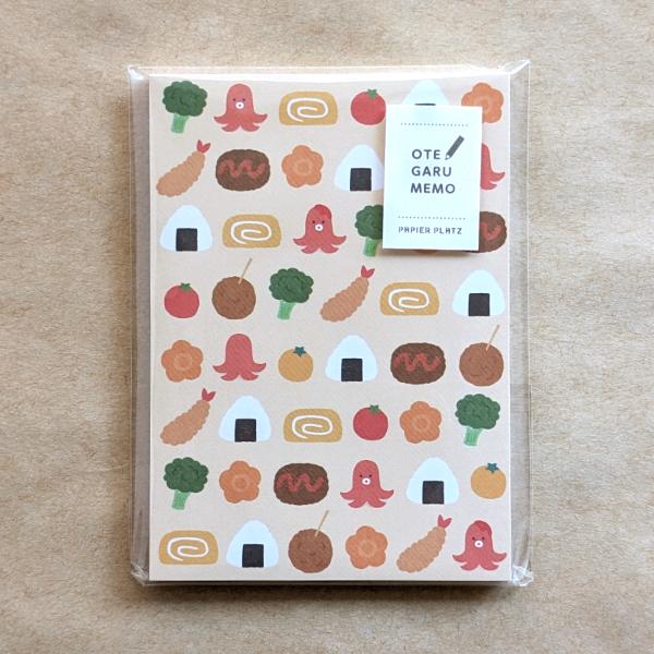パピア お弁当 OTEGARU MEMO 50枚入 / 5柄 メモ パピアプラッツ : あり