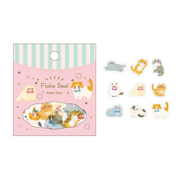 Yoko ねこづくし フレークシール 54ピース入り ネコ 猫 可愛い シール マステ素材 パピアプラッツ ありしろ雑貨店yahoo 店 通販 Yahoo ショッピング