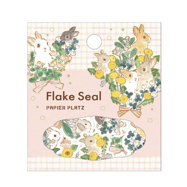 フレークシール うさぎまみれ | うさぎセレクトショップ森音 powered