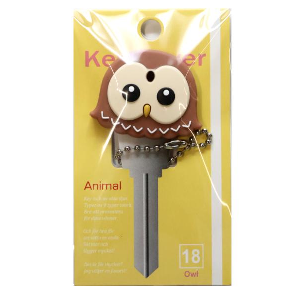廃番・在庫限り) アニマル キーカバー フクロウ / 梟 キーキャップ 鳥