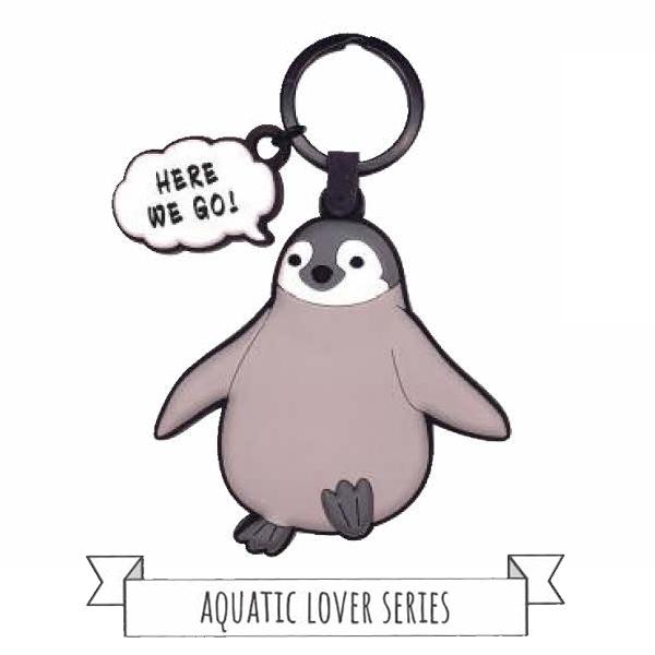 アクアチック ラバーキーホルダー ベビーペンギン / 海洋生物