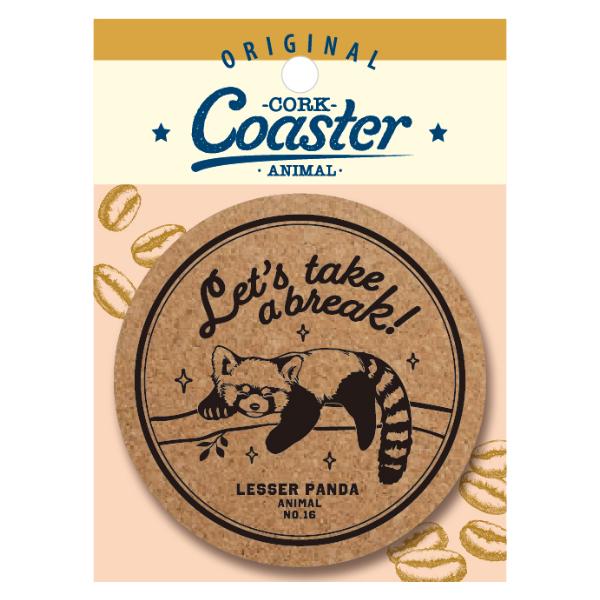 アニマル コルクコースター レッサーパンダ 可愛い 動物 イラスト 丸型 コースター ワールド商事 ありしろ雑貨店yahoo 店 通販 Yahoo ショッピング