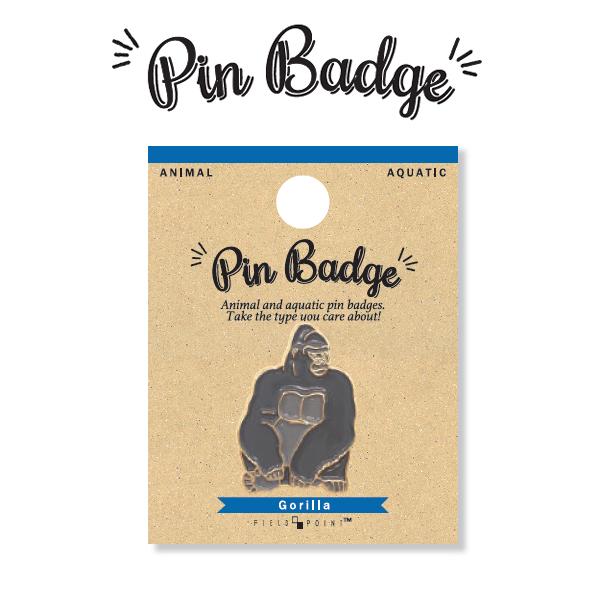 アニマルピンバッジ ゴリラ / 動物 ピンバッチ ピンズ : あり