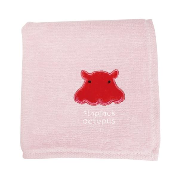 アクアチック 刺繍 ハンカチ メンダコ / 深海 ハンドタオル 綿 ギフト