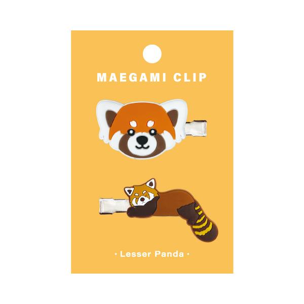 アニマル 前髪クリップ レッサーパンダ / ヘアクリップ 可愛い 動物