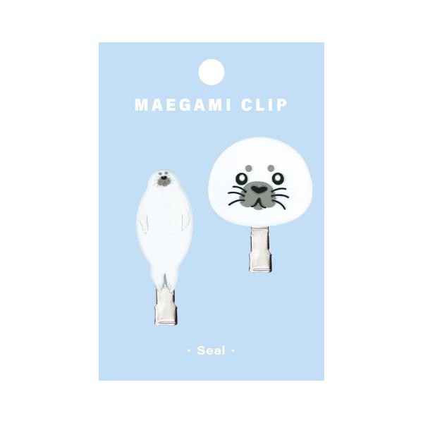 アクアチック 前髪クリップ アザラシ / ヘアクリップ 可愛い ヘアアクセサリー 髪留め メイク