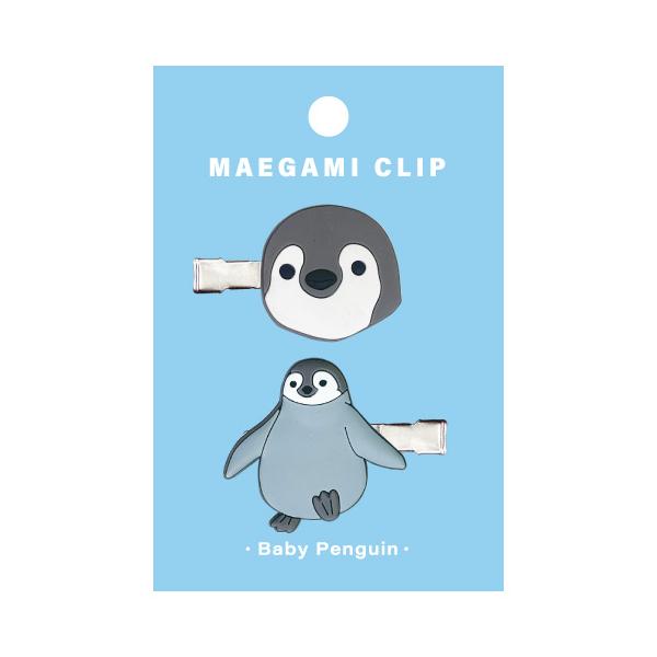 ペンギン ベビーヘアクリップ ヘアピン ヘアゴム ヘアアクセサリー ペンギンのベビーヘアクリップ | yukotto's STORE