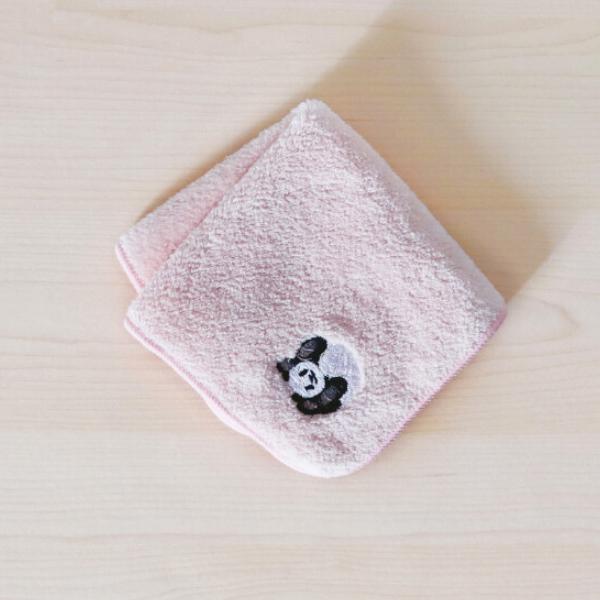 パイン・クリエイト kumagoto 刺繍ハンカチ パンダ / 可愛い 綿100