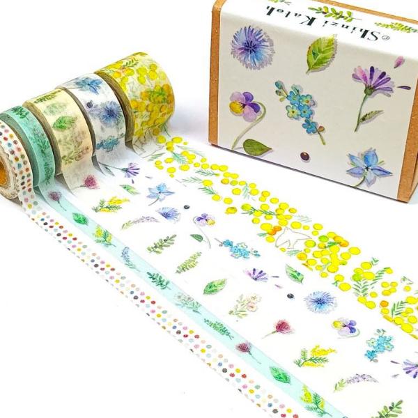 プチマスボックス Botanical マスキングテープ 花 5mm 15mm 5個セット シンジカトウ シール堂印刷 ありしろ雑貨店yahoo 店 通販 Yahoo ショッピング