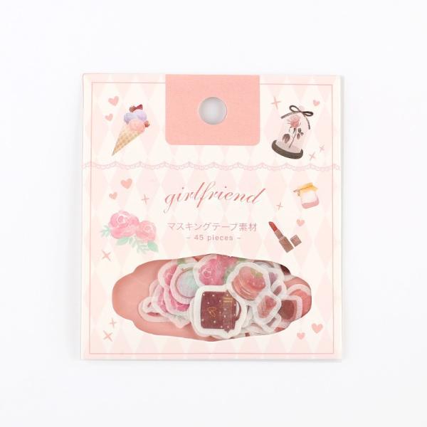 Bgm ガールフレンド フレークシール 可愛い ガーリー コスメ ピンク マスキングテープ素材 日記 手帳 デコ ありしろ雑貨店yahoo 店 通販 Yahoo ショッピング
