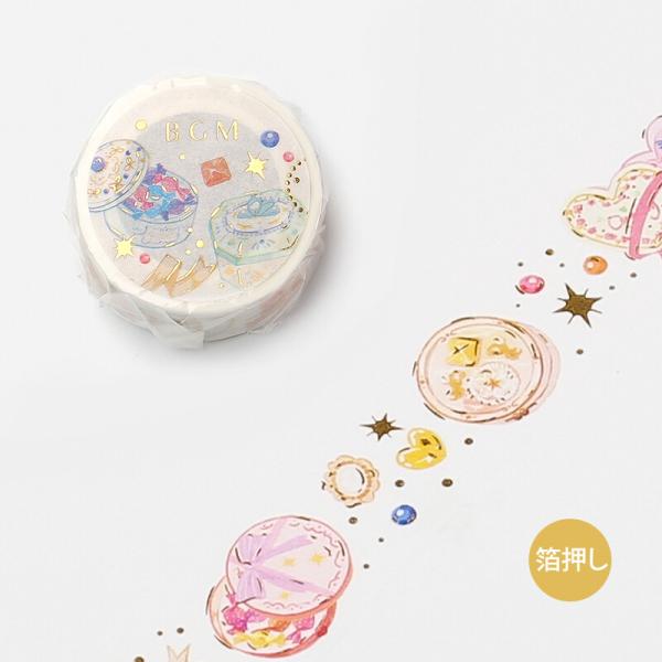Bgm 箔押し トゥインクル 宝石箱 mm マスキングテープ 可愛い マステ 手帳 日記 デコ ありしろ雑貨店yahoo 店 通販 Yahoo ショッピング