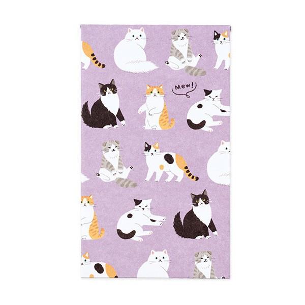 どうぶつ ぽち袋 ネコ パープル 可愛い 猫 ねこ 動物柄 のし袋 ポチ袋 お年玉 ご祝儀 マルアイ ありしろ雑貨店yahoo 店 通販 Yahoo ショッピング