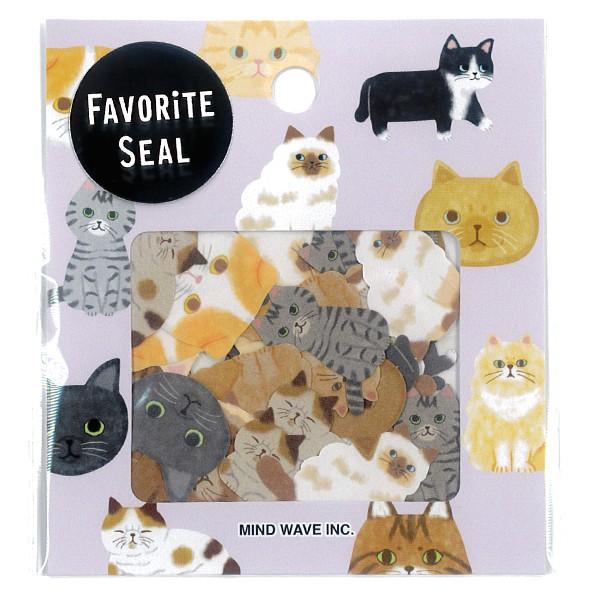 Favorite Seal にゃんころちゃん 80枚入 可愛い 猫 ねこ フレークシール マインドウェイブ 79118 在庫限り 4909001791183 ありしろ雑貨店yahoo 店 通販 Yahoo ショッピング