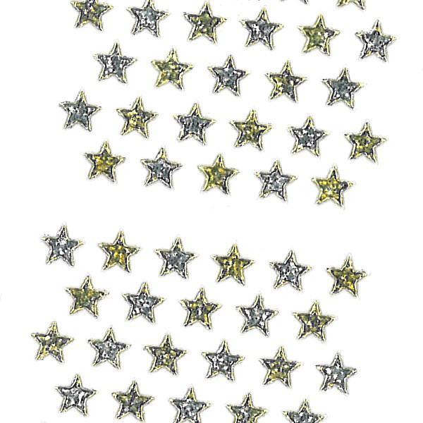 奧山商会 グリッターシール 星金銀7mm / 星 スター 箔押し加工 奧山商会 グリッターシール 星金銀7mm / 星 スター 箔押し加工