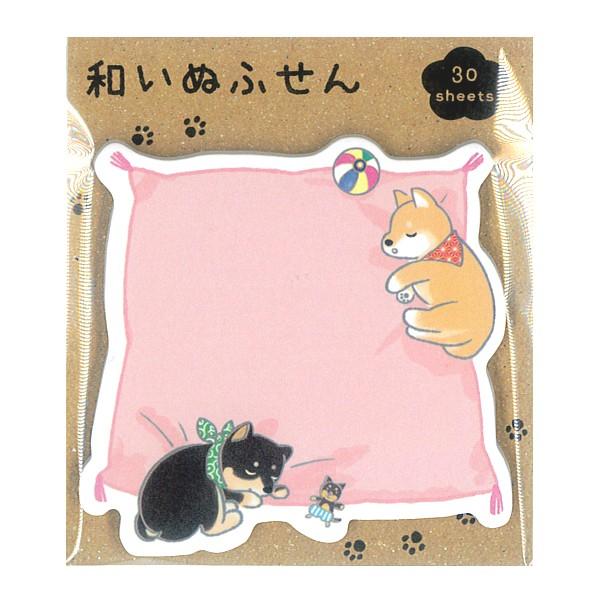 和いぬふせん 座布団 30枚入 柴犬 黒柴 付箋 可愛い 伝言メモ ダイカット チキュウグリーティングス ありしろ雑貨店yahoo 店 通販 Yahoo ショッピング