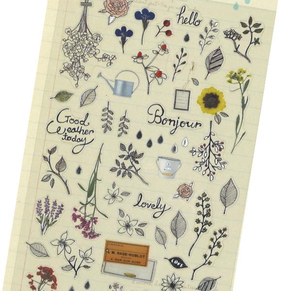 スワテリエ ガーデニング ミニスケッチシール Suaterie 可愛い お花 手帳 アルバム デコ ステッカー ありしろ雑貨店yahoo 店 通販 Yahoo ショッピング