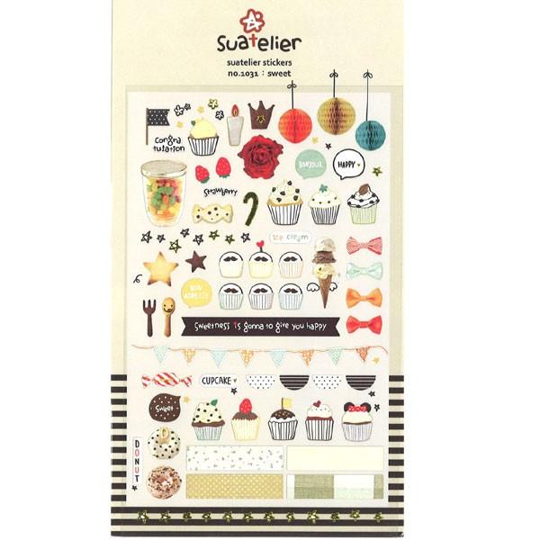 スワテリエ スイーツ Sweets ミニスケッチシール フレークシール カップケーキ 可愛い 海外シール ありしろ雑貨店yahoo 店 通販 Yahoo ショッピング