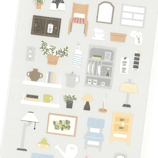 スワテリエ vintage house シール / ヴィンテージ 家具 手帳 スケジュール SUATERIER