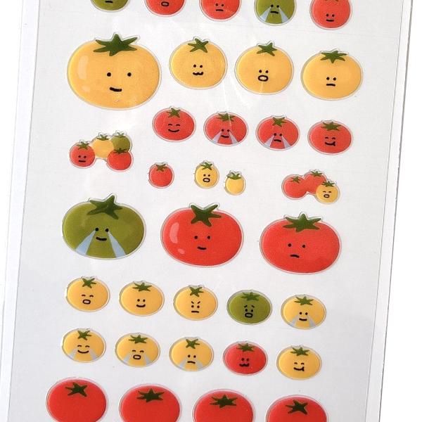 スワテリエ awesom tomatoe シール /トマト エポキシ樹脂 ぷっくり