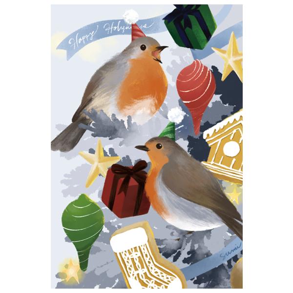 鳥類イラストカード 52枚セット ポストカード / 文鳥 / 3種類セット」とりのこ事務所 / 白文鳥