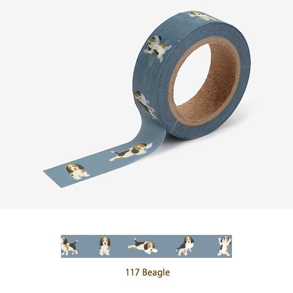 Dailylike 117 Beagle マスキングテープ 15mm ビーグル 犬 マステ デコレクションズ 手帳 ラッピング Mt 117beagle ありしろ雑貨店yahoo 店 通販 Yahoo ショッピング