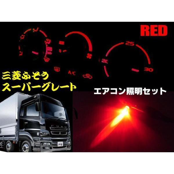 24V 三菱 ふそう スーパーグレート エアコン パネル LED 赤