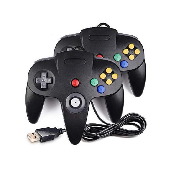 2 Pack Classic N64 Controller, iNNEXT Wired USB PC pad Joystick, N64 Bit USB Wired Game Stick Joy pad Controller for Windows PC MAC Linux Ras | Discovery Japan Mall -