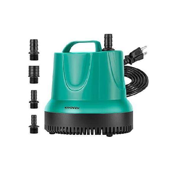 VIVOSUN 1150GPH 100W Submersible Pump for Fish Tank, Pond, Aquarium, Hydroponic  Systems with 5ft Power Cord and Nozzles :B086QJQK8N:ProArcTrade 通販  